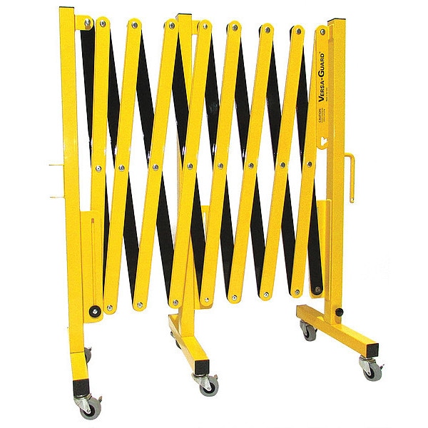 Versa-Guard Portable Expandable Safety Barricades, Yellow/Black - VG-1015-C