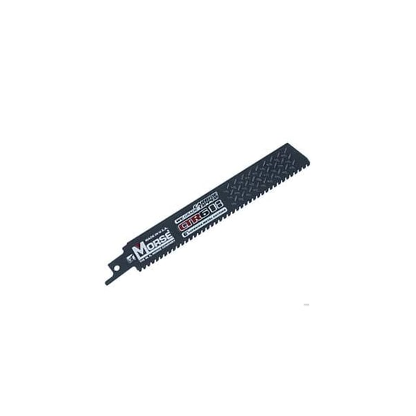 Morse Reciprocating Saw Blade, High Performance, Series: CTR, 9 in L, 1 in W, 0.05 in Thickness, 8 TPI, Pr - CTR908MC1