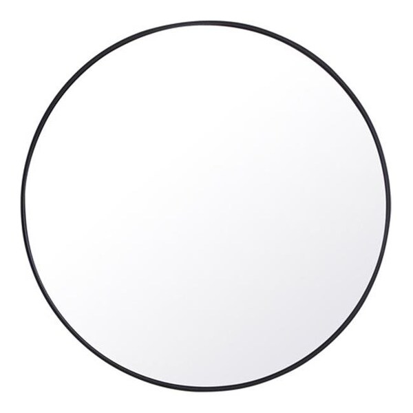 Elegant Lighting Elegant Lighting MR4044BK 42 in. Eternity Metal Frame Round Mirror; Black - MR4044BK