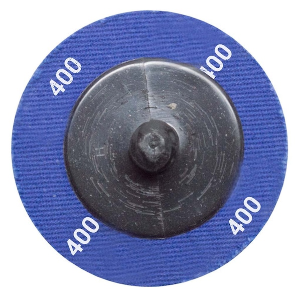 Continental Abrasives 2" 400 Grit Cloth Aluminum Oxide Reinforced Quick Change Style Disc - Q-A2400