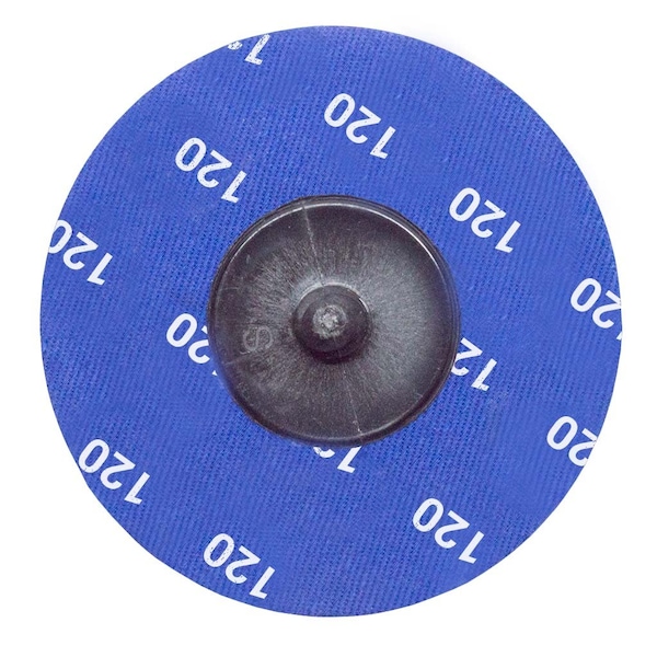 Continental Abrasives 3" 120 Grit Zirconia Cloth Reinforced Quick Change Style Disc - Q-Z3120
