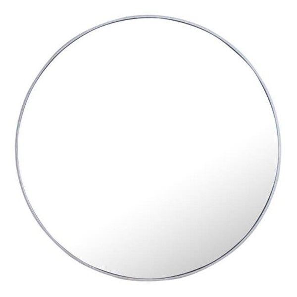 Elegant Lighting Elegant Lighting MR4046S 42 in. Eternity Metal Frame Round Mirror; Silver - MR4046S