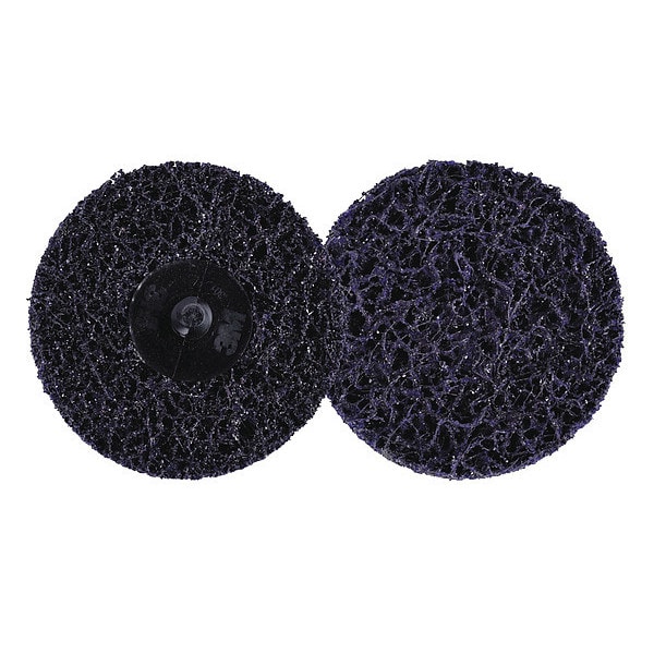 Scotch-Brite 3" dia. Type 3 100 grit Extra Coarse Silicon Carbide Quick Change Disc - 7100173795
