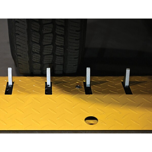 Vestil Steel, 15-1/4 in Height, 2 in Length, Yellow - TSPIKE-39