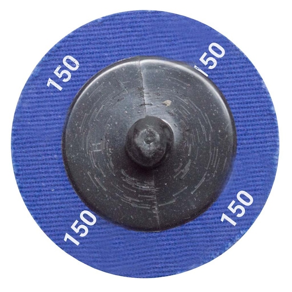 Continental Abrasives 2" 150 Grit Aluminum Oxide Cloth Reinforced Quick Change Style Disc - Q-A2150