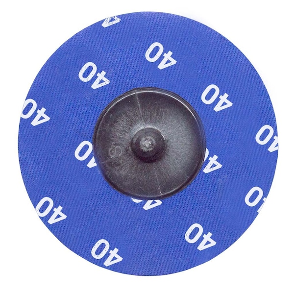 Continental Abrasives 3" 40 Grit Aluminum Oxide Cloth Reinforced Quick Change Style Disc - Q-A3040