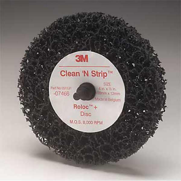 Scotch-Brite Clean and Strip Disc, AlO, 4in, XF, TR, PK10 - 07466