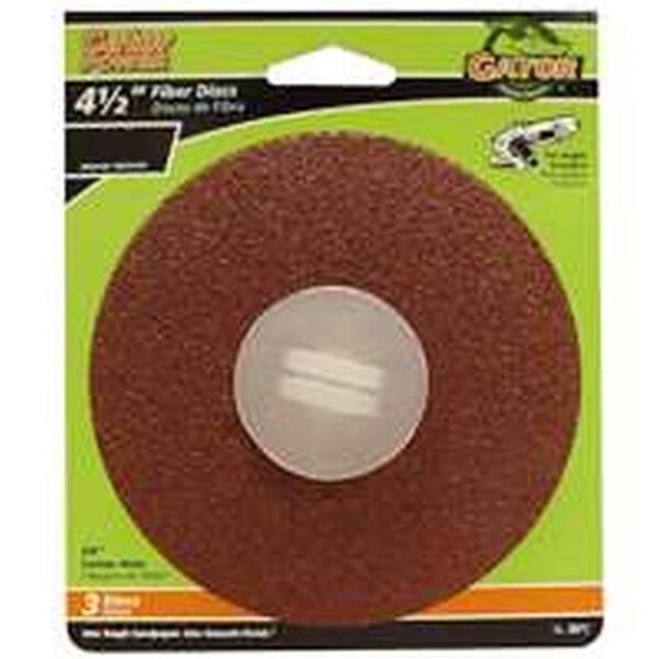 Ali 36 Grit Gator Fiber Disc - 4.5 x 0.87 in. - 2860385