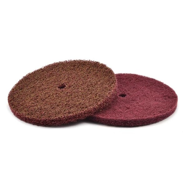 Superior Abrasives Superior Abrasives S Cond HS Satin Disc 1/2" Hole 6" Aluminum Oxide Medium - 34470