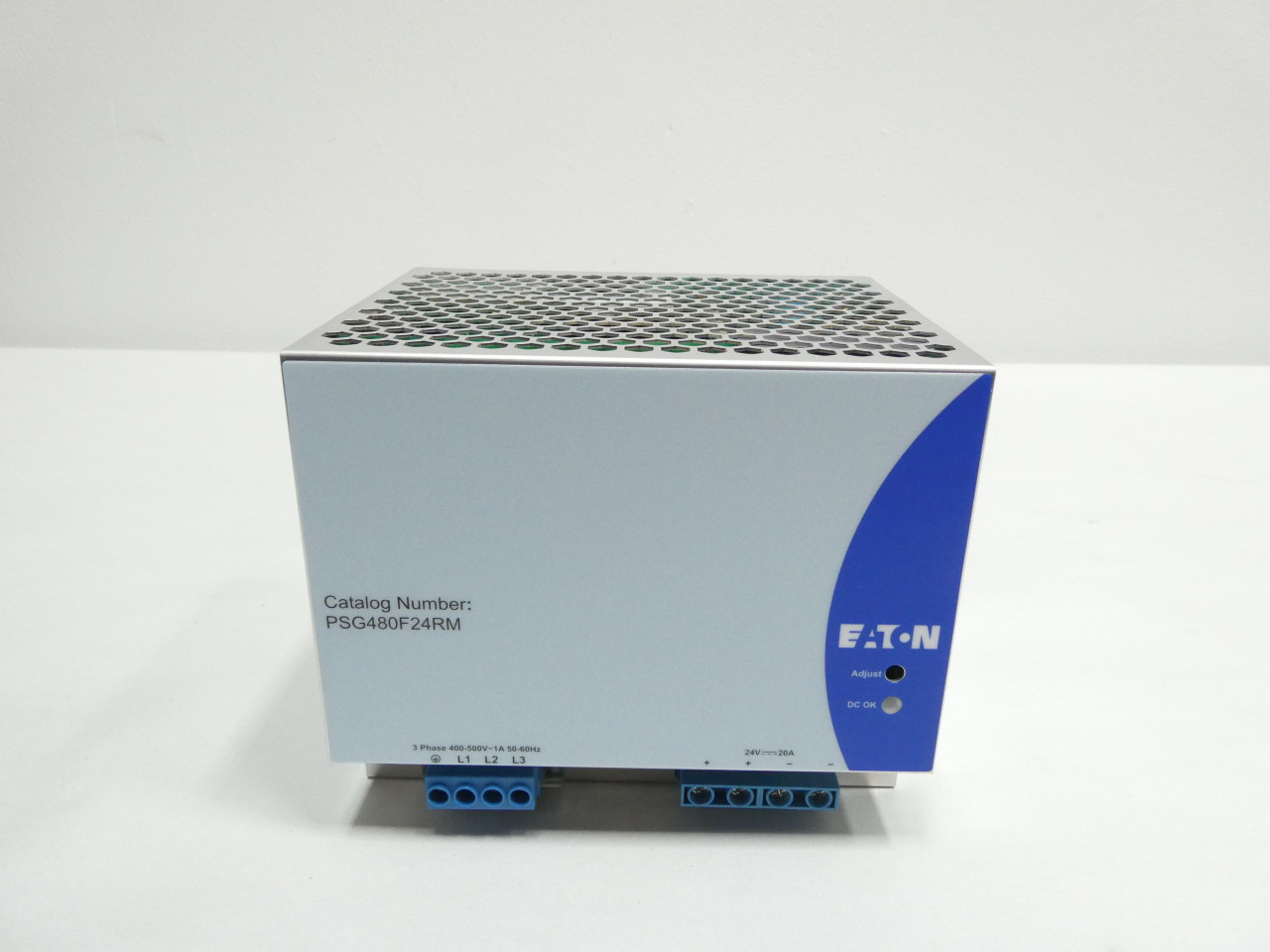 EATON PSG480F24RM 400-500V-AC 20A AMP 24V-DC AC TO DC POWER SUPPLY