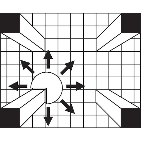 Se-Kure 26 in. Dia. 3/4 Dome For Outside Corner - ONV-270-26
