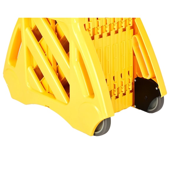 Alpine Industries 13 ft. Expandable Mobile  Safety Barricade Fence System - ALP499-BAR-MK