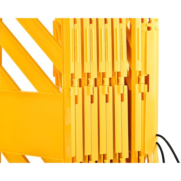 Alpine Industries 13 ft. Expandable Mobile  Safety Barricade Fence System - ALP499-BAR-MK
