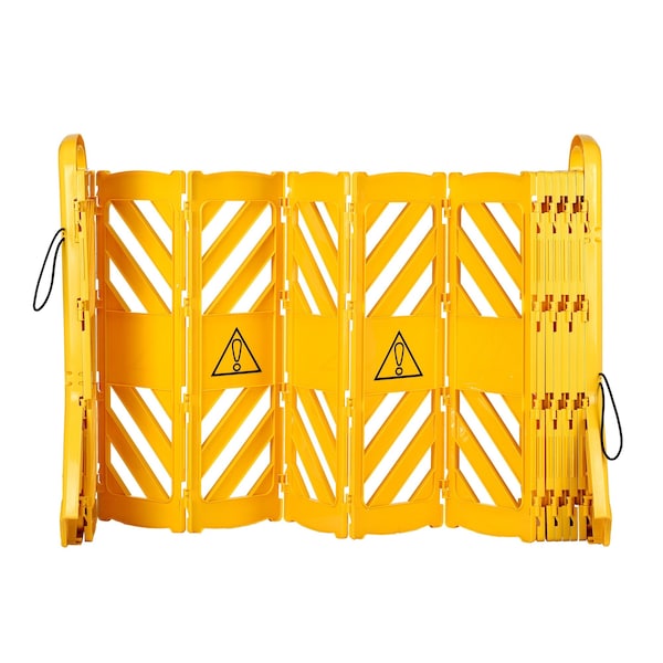 Alpine Industries 13 ft. Expandable Mobile  Safety Barricade Fence System - ALP499-BAR-MK