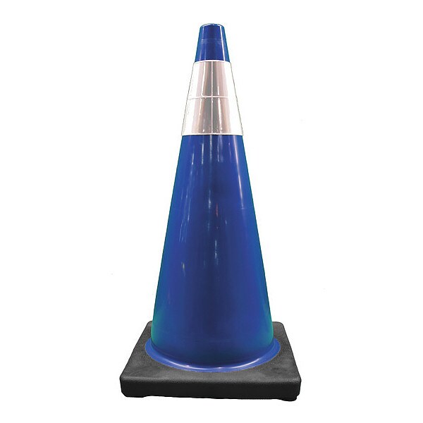 Cortina Safety Products Traffic Cone Blue, PVC, 28 in Height, Blue - 03-500-70
