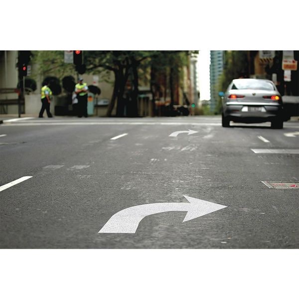 Rae Pref Thermoplastic, Right Turn Arrow, PK5 - PR-TH-3523