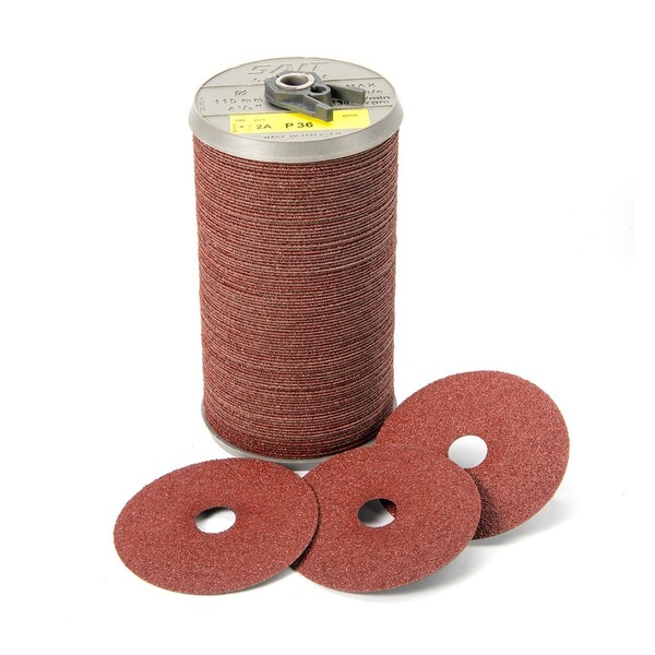 United Abrasives/Sait Fiber Disc2A918x78 80xBulkPK100 - 58080