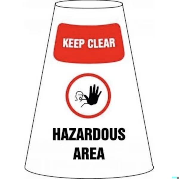 Accuform Traffic Cone Cuff Sleeve, For Use With Standard 18 in and 28 in High Traffic Cones - FBC922E