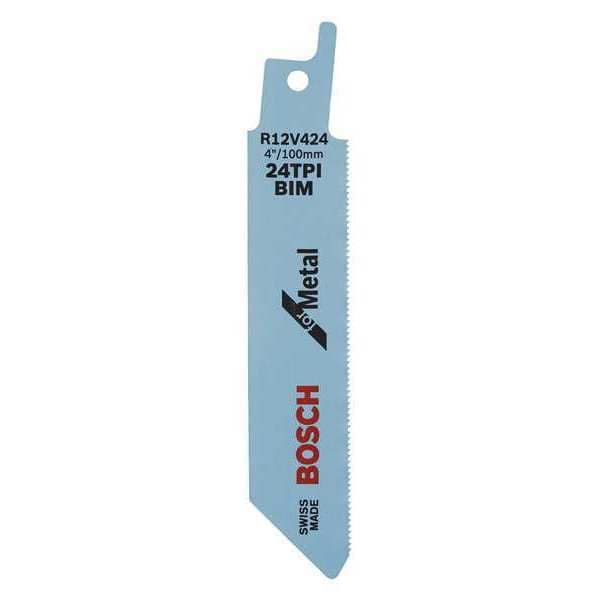 Bosch 4" L x 24 TPI Recip Blade Bulk, 4in., 24TPI - R12V424B