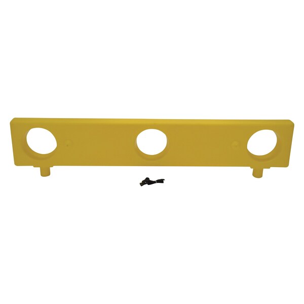 Vestil Virgin Polyethylene with UV Stabilizer, 15.125 Height, 70 Length, 8, Yellow - BCD-76-EX12-YL