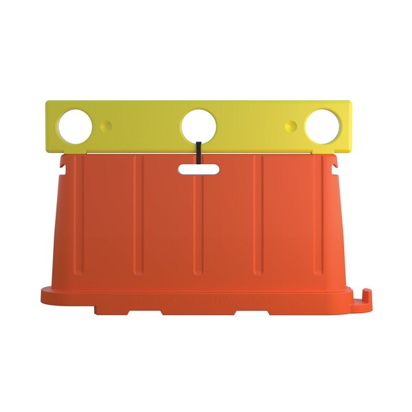 Vestil Virgin Polyethylene with UV Stabilizer, 15.125 Height, 70 Length, 8, Yellow - BCD-76-EX12-YL