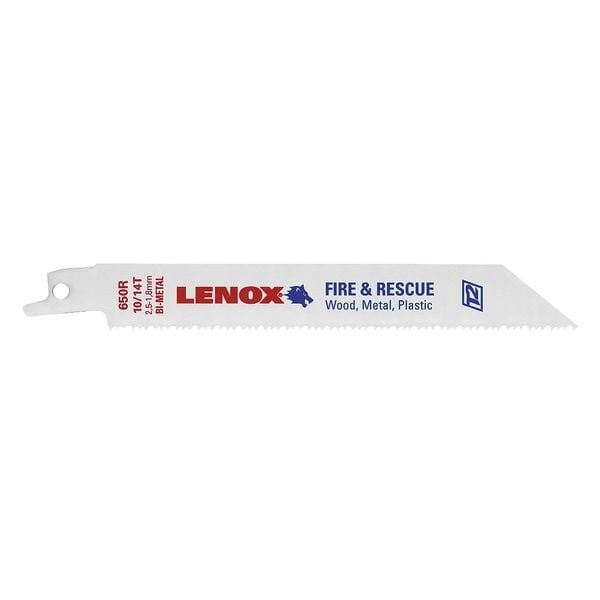 Lenox Recip Saw Blade, TPI 10/14, 25 UNT, PK4 - 20515B650R