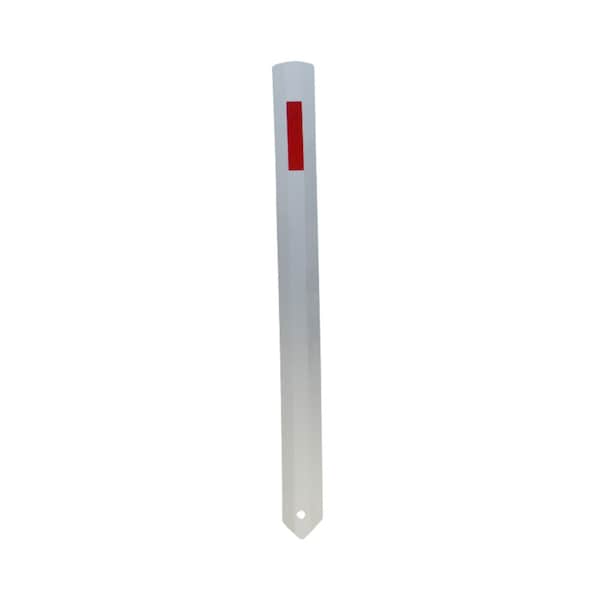 Pittman Flexible Marking Stake, PVC, White and Red, Reflective, 4.5', 10PK - 898956