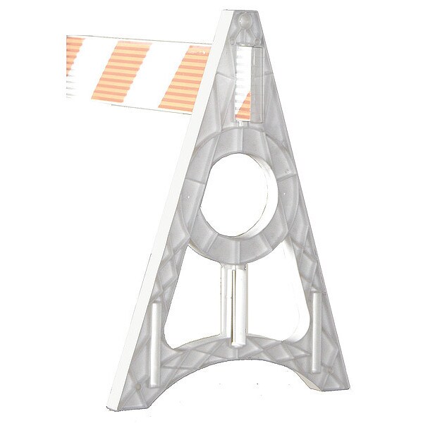 Zoro Select Barricade Beam, Polyethylene, Engineer, 8 in Height, 2 in Length, 4 lb, Orange - 8PB0612W