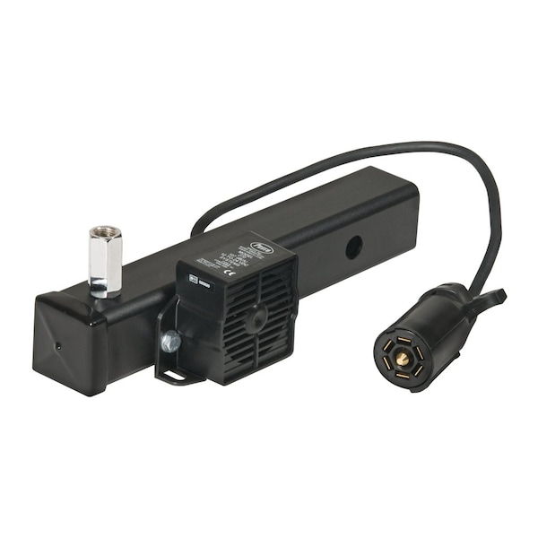 Safetywhips Warning Whip Mount, Black, Steel, 12.25 Length, 107db Backup Alarm, 7 Way power plug connector - HM1NPA