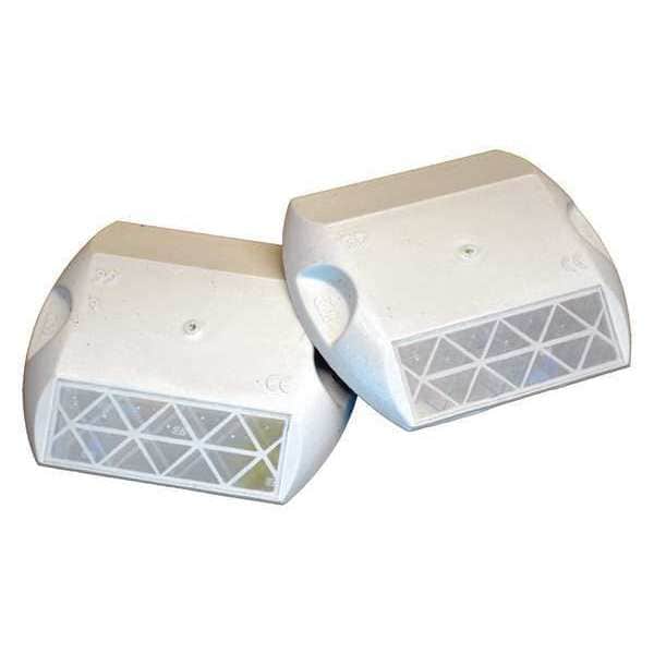3M Pavement Marker, White, 3-3/4" W, PK100 - RPM-PSA-290-W