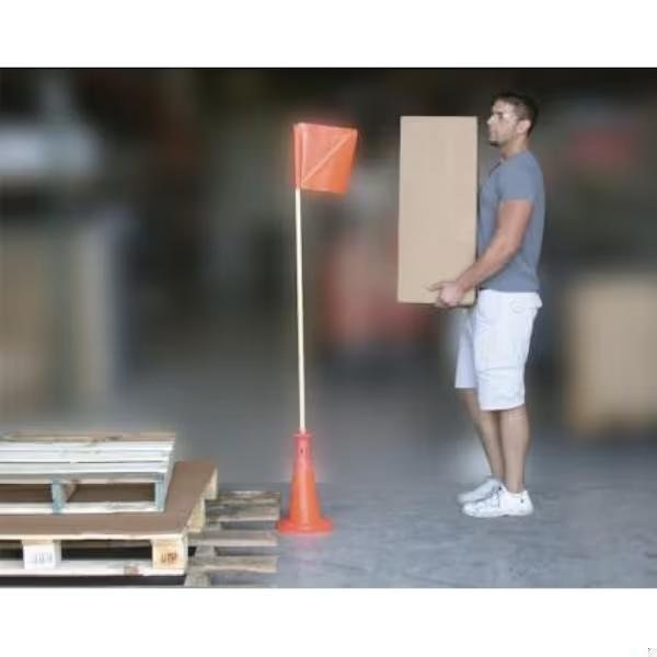 Accuform WARNING CONE FLAG SET UNIT OF FBC610 - FBC610