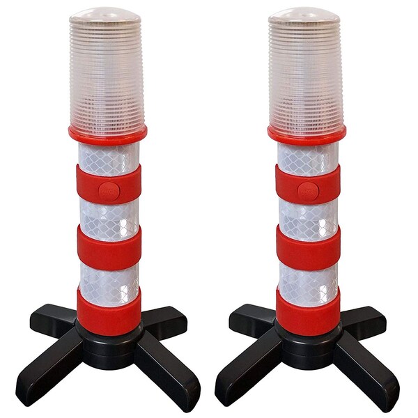 Electriduct ED Road Emergency Beacon LED Flare KIT w/ Storage Case- Red - TS-FLED-KIT-RD