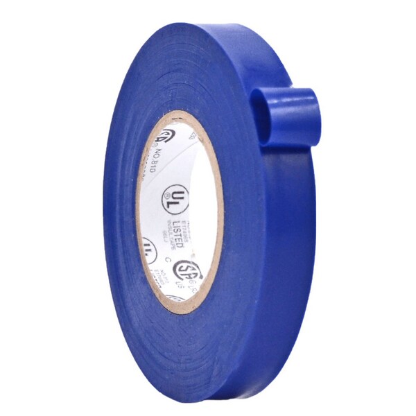 Wod Tape ETC766MS General Purpose Electrical Tape Blue UL/CSA listed core: 1/2 in. X 66 ft, 192PK - WOD ETC766MS-00500-192-66-BLU