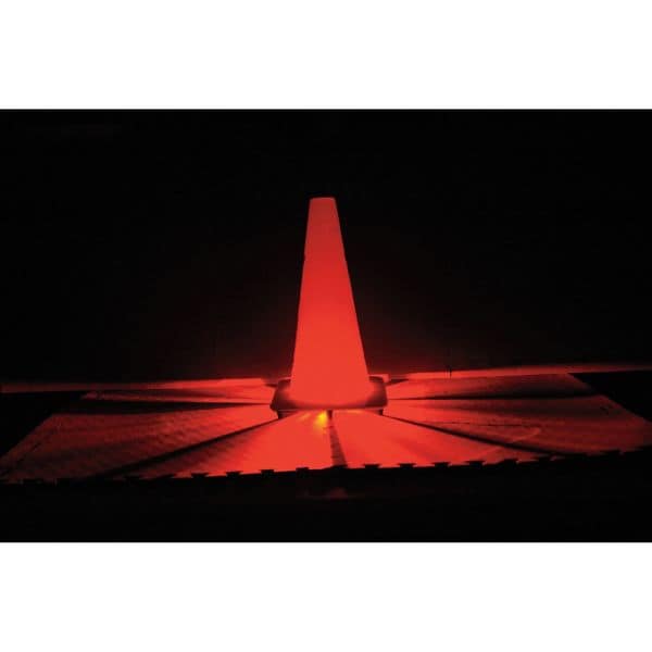 Powerflare LED Road Flare Kit, Red (LED), Yellow (Shell), 4 in Length - PF6P-210R-R-Y