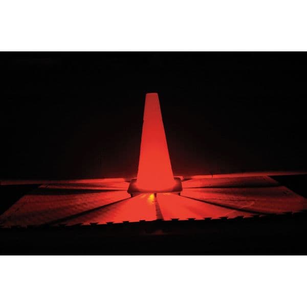 Powerflare LED Road Flare Kit, Red (LED), Yellow (Shell), 4 in Length - PF6P-210R-R-Y
