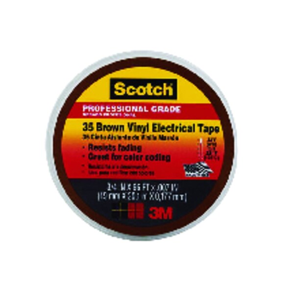 Scotch Scotch 3/4 in. W X 66 ft. L Brown Vinyl Electrical Tape - 10885-BA-5