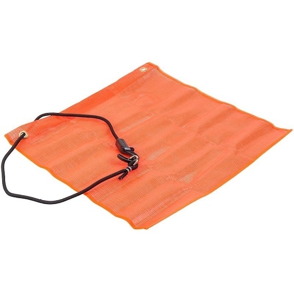 Keeper Bungee Safety Flag, Orange, 18 in W Flag, 18 in H Flag - 04905