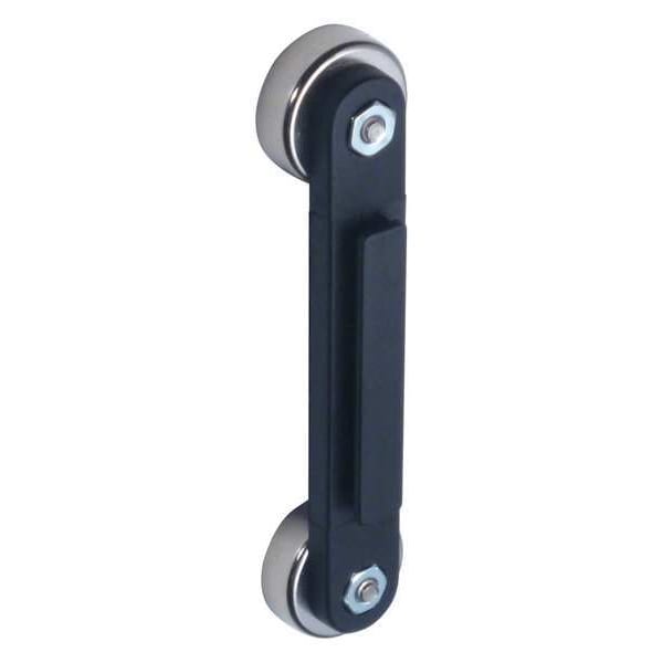 Retracta-Belt Receiver With Magnet, Plastic, 3 1/4 in Height, 3/8 in Length, 0.1 lb, Black - RE-M