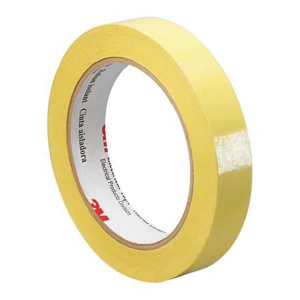 3M Electrical Tape, Yellow, 0.688" x 72 yd. - 56