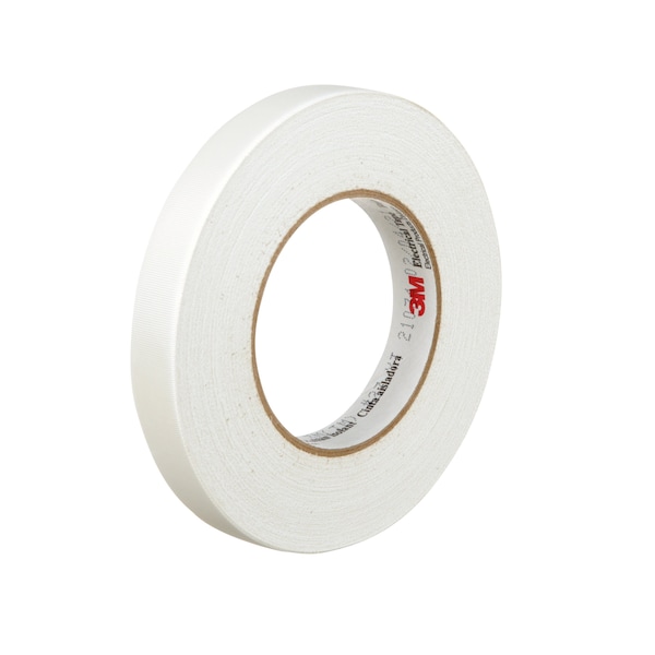 3M Cloth Tape, 3/4 x 60 yd, 7 mil, White, PK48 - 27-3/4"X60YD
