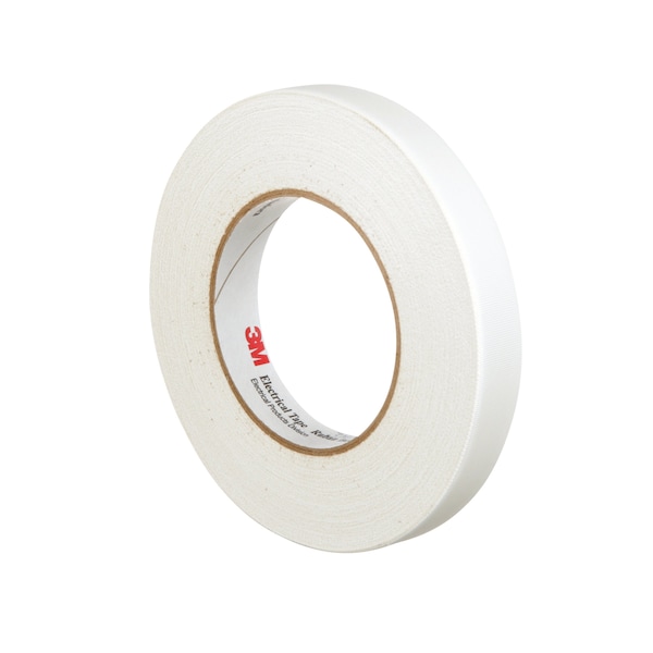 3M Cloth Tape, 3/4 x 60 yd, 7 mil, White, PK48 - 27-3/4"X60YD