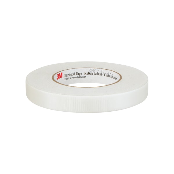 3M Cloth Tape, 3/4 x 60 yd, 7 mil, White, PK48 - 27-3/4"X60YD