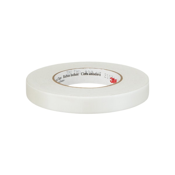 3M Cloth Tape, 3/4 x 60 yd, 7 mil, White, PK48 - 27-3/4"X60YD