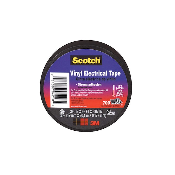 Scotch Scotch 3/4 in. W X 66 ft. L Black Vinyl Electrical Tape - 4218-BA-40