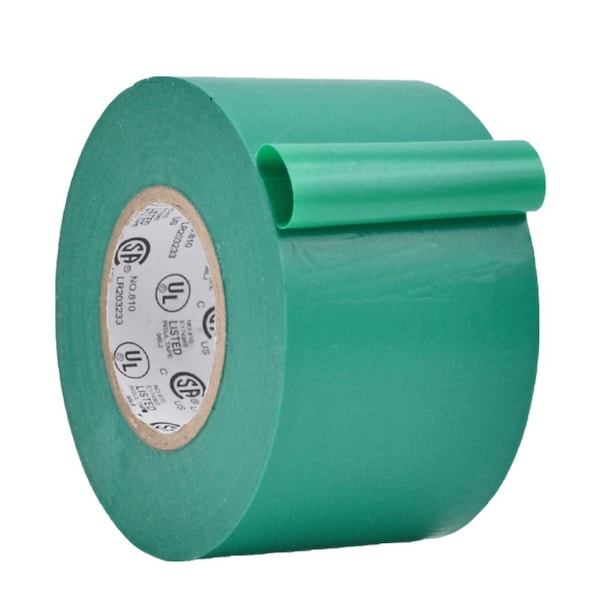Wod Tape ETC766MS General Purpose Electrical Tape Green UL/CSA listed core: 49 in. X 66 ft, 2PK - WOD ETC766MS-49000-2-66-GRE
