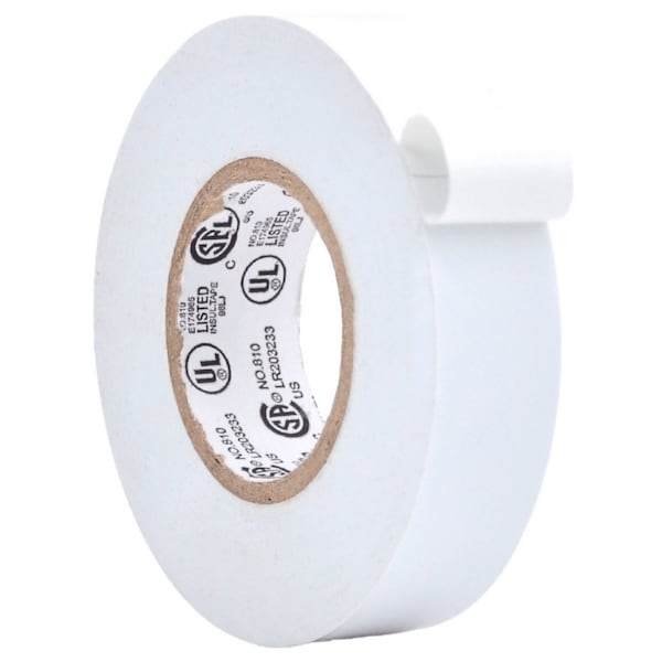 Wod Tape ETC766 General Purpose Electrical Tape White UL-CSA listed core: 3/4 in. X 66 ft., 100PK - WOD ETC766-00750-100-66-WHI