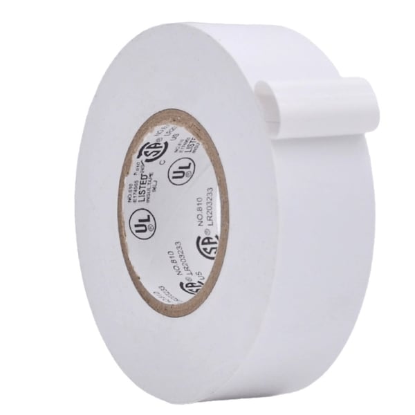 Wod Tape ETC766MS General Purpose Electrical Tape White UL/CSA listed core: 1 in. X 66 ft, 96PK - WOD ETC766MS-01000-96-66-WHI