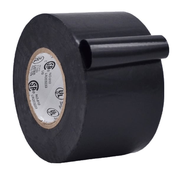 Wod Tape ETC766MS General Purpose Electrical Tape Black UL/CSA listed core: 49 in. X 66 ft, 2PK - WOD ETC766MS-49000-2-66-BLA