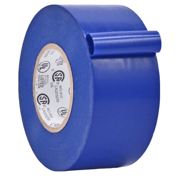 Wod Tape ETC766MS General Purpose Electrical Tape Blue UL/CSA listed core: 1.5 in. X 66 ft, 64PK - WOD ETC766MS-01500-64-66-BLU
