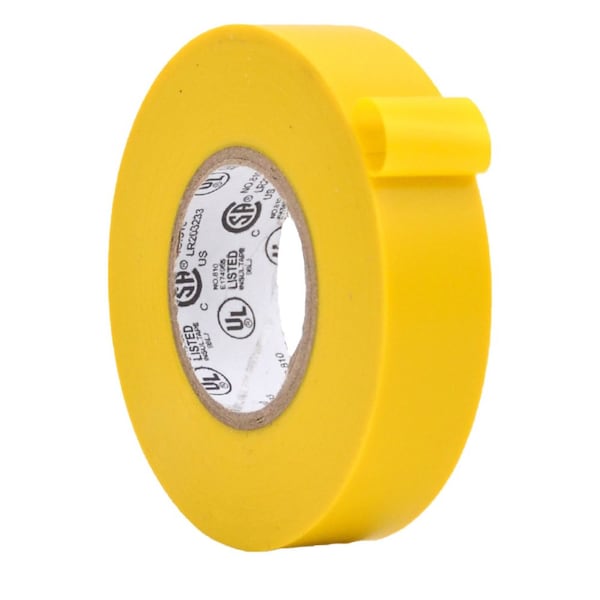 Wod Tape ETC760 General Purpose Electrical Tape Yellow UL-CSA listed core: 3/4 in. X 60 ft, 200PK - WOD ETC760-00750-200-60-YEL